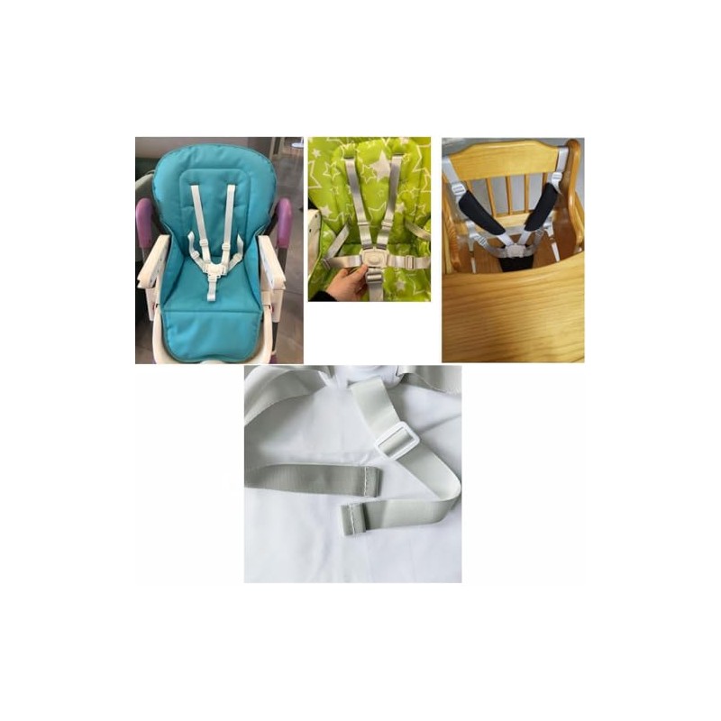 High Chair Straps Replacement,Universal 5 Point High Chair Harness Straps