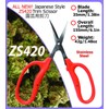 Zenport ZS420 Curved Scissors, Orange