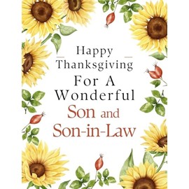 Happy Thanksgiving For A Wonderful Son and Son-in-Law Gay Couple Greeting Card - Filled with Extra Warmth Meaning Gratitude