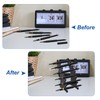 sourcing map 2 Pack Plastic Pen Holder, 6-Slot Acrylic Pen