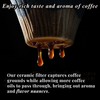 Ceramic Reusable Coffee Filter Dripper Paperless Sustinable Mt. Fuji Made
