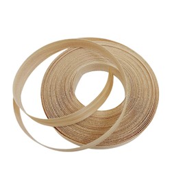ebpsneer Real Pine Wood Veneer Edge Banding,Preglued Iron On Veneer with Hot Melt Adhesive Strips,3/4 Inch Edgebanding Flexible Tape for Furniture Restoration Wood Crafts (1, 3/4'' ×50')