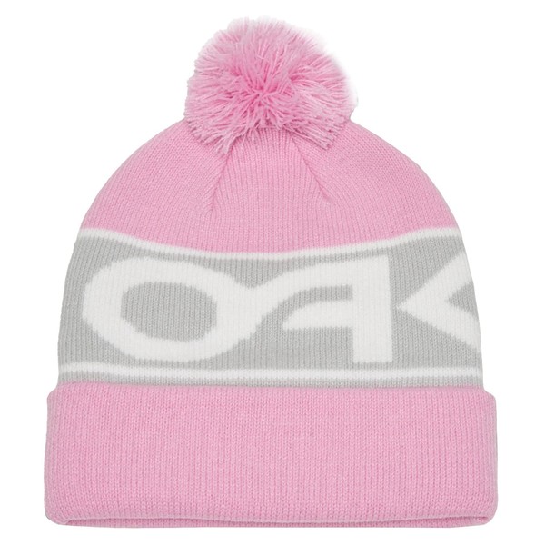 Oakley Factory Cuff Beanie, Pink - Grey - White