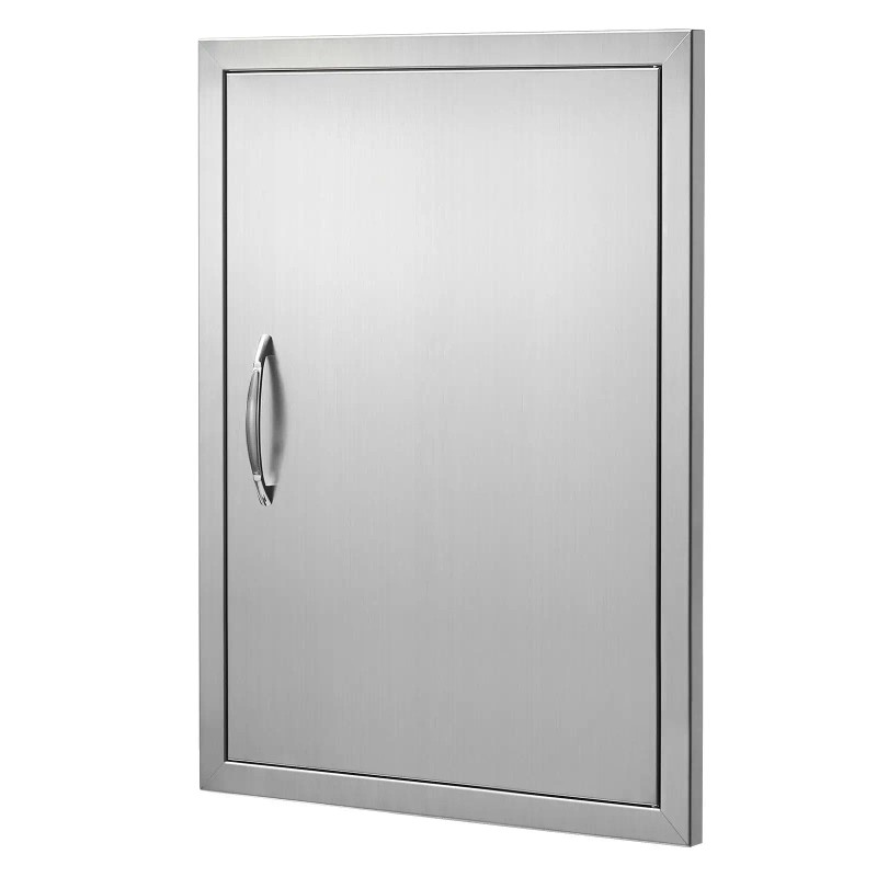Single Outdoor Kitchen Stainless Steel Flush Mount Door 20W X