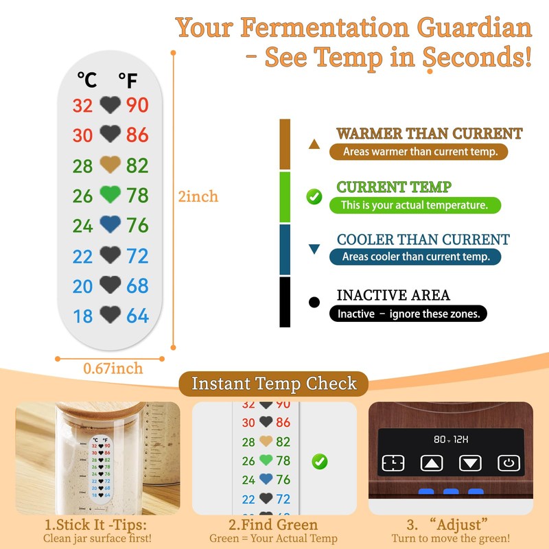 JawJuly Sourdough Starter Warmer (70-100°F), 1°F Adjustable Sourdough Warming Mat,