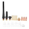 Welding Torch Accessories Kit Glass Cup Nozzle Welder Consumables for