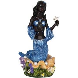 Cannan Orisha Yemaya 11"" Diosa Madre Del Oceano Religion Yoruba Resin Figure, 6310A
