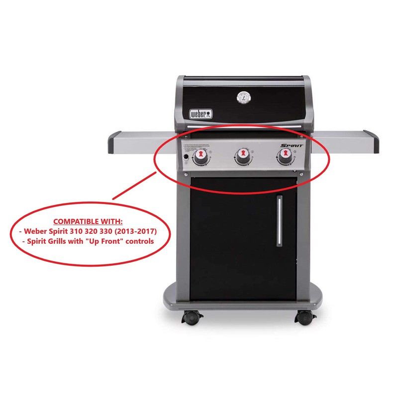 Weber # 69893 Set of 3 Control Knobs Spirit 300