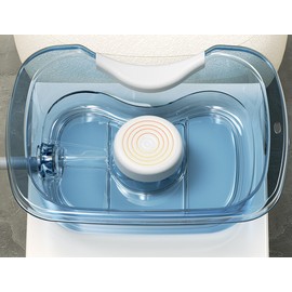 Lizipai Pregnant Woman With Neck Support Hair Washing Basin - Portable Shampoo Bowl and Basin at Home for the Elderly - Convenient Shampoo Tray For Lying Down And Washing Hair (Transparent PET, Blue)