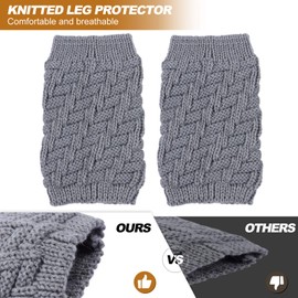 PRETYZOOM Rodillera de punto para calentadores de rodilla, rodilleras, rodilleras, rodilleras, calentadores de piernas para correr, fitness, ciclismo