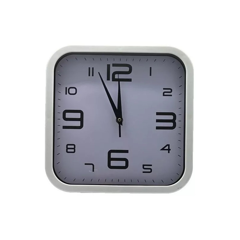 Argenmexwatch Reloj De Pared Clasico Silencioso Cuadrado Vintage