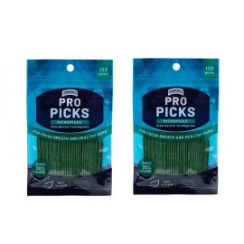 Armond's Armonds MicroPicks Plastic Toothpicks, 2 Pouch Bags,  120 Picks Each
