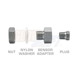 GlowShift Transmission Pan & Oil Pan Temperature Sensor Thread Adapter Kit - Drain Plug