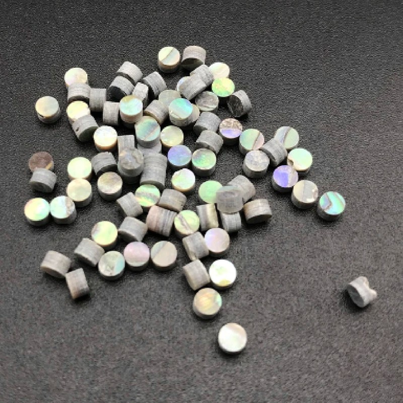 100Pcs Fretboard Dots Natural Abalone Shell Bright Color Round Guitar