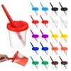 20 PCS No Spill Paint Cups with Lids, Painting Cups