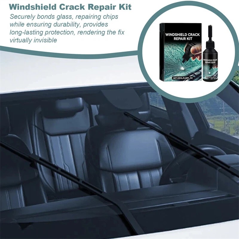 Automotive Glass Repair Kit Fluid Fix Car Windshield Resin Chip