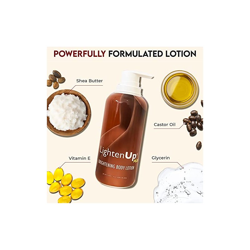 Lightenup Crema Loción Corporal Aclarante Despigmentante Vitamina Glicerina Manteca Karité
