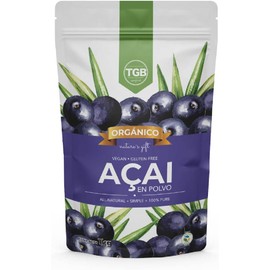 TGB SUPERFOODS | Açaí Berry en Polvo Orgánico | 100% Puro | Superalimento Natural, Vegano y Gluten Free | Aporte de Vitaminas y Minerales | Promueve la Energía y una Mejor Digestión | Contenido 1 kg