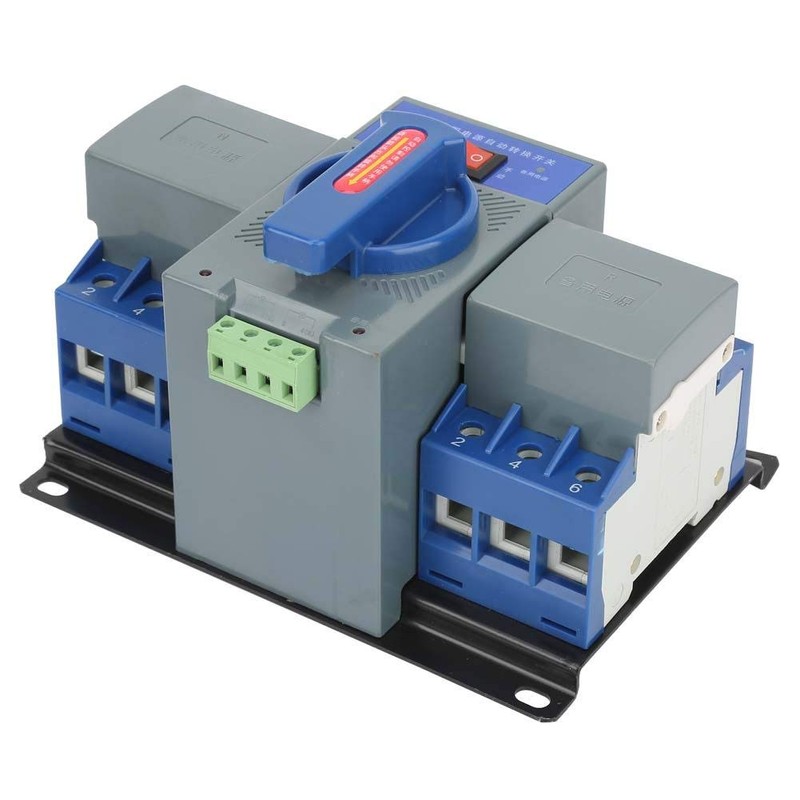 63A 3P Automatic Transfer Switch, Mini Dual Power Generator Changeover