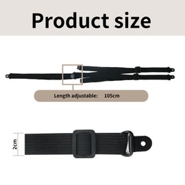 TV Tilt Protection, Adjustable Tilt Protection Furniture for TVs, No Drilling, TV Safety Belts for Children, Pets and Babies, Tilt Protection from Falling Furniture, Pack of 2, Black