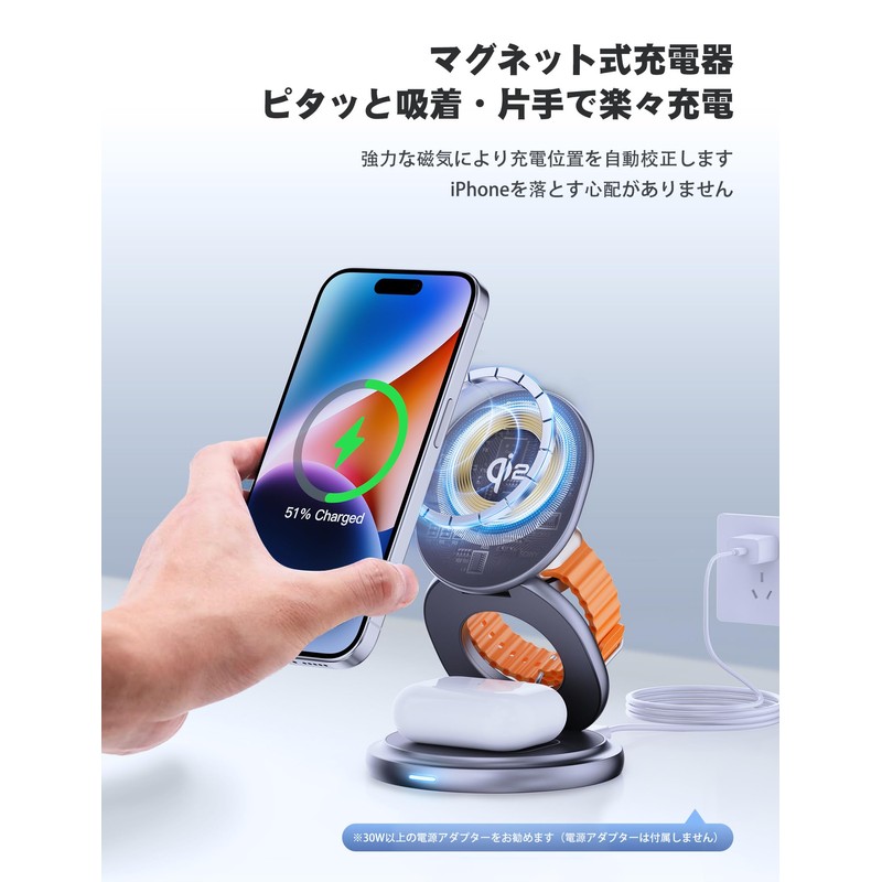 RORRY (2024 New Qi2 Certified, 360° Rotating Charging Stand), 3