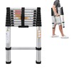 Telescoping Ladder, Portable Lightweight Folding Ladder, Multipurpose Aluminum Telescopic Ladder,
