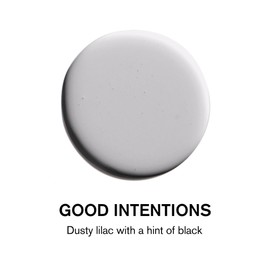 BACKDROP | Premium Interior Paint | Large Adhesive Paint Swatch | GOOD INTENTIONS - Dusty Lilac With A Hint Of Black | 12" x 12" Color Sample