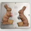 6" Bunny with Basket Assembly Chocolate Candy Mold for Easter
