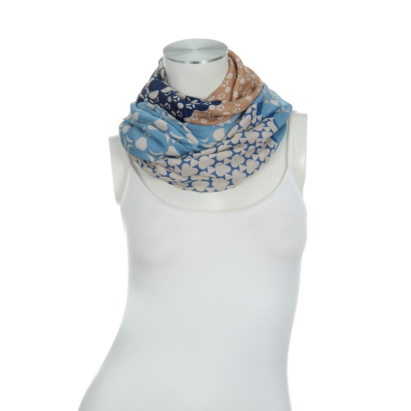 Majea 880021 Women's Loop Scarf, Blue 3, 180 x 90