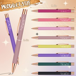 Sayglossy 24 Pack Christmas party Gifts Boss and Lady Pens for Women Appreciation Gifts Office Motivational Ballpoint Writing Pens for Servers and Women, Office Manager Female in Birthday, Christmas