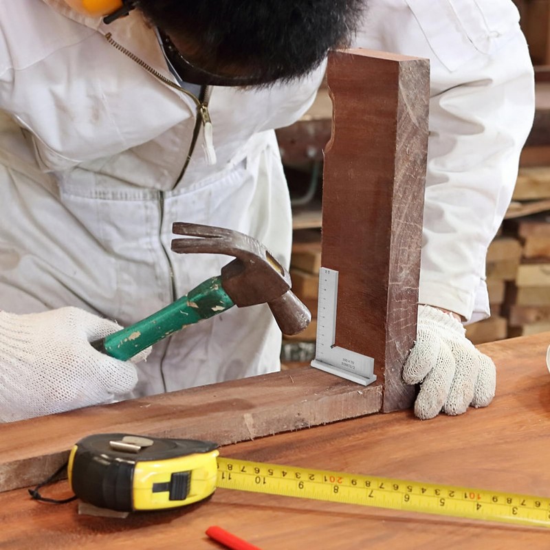 Try Square 100 x 70 mm, 90° Metal Carpenter's Square