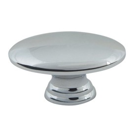 Atlas Homewares A817-CH 1-1/2-Inch Euro-Tech Collection Small Egg Knob, Polished Chrome