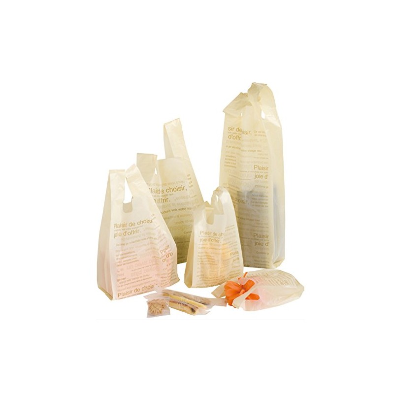 CAF-SS Heads Handbags Natural Cafe au Lait Bags (200 Pieces)