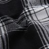 Latuza Men's Cotton Flannel Robe M Black