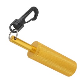 ZAWELIYO Agitador Subacuático de Aluminio con Textura Antideslizante, Bola de Acero, Sonajero, Tanque de Seguridad para Buceo, Sonajeros Esenciales para Buceo (Oro)