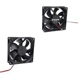 Jopto Mini Brushless Silent Cooling Fan 92x92x25mm 9225 DC 12V Dual Ball Bearing With 2 Pin Terminal Compatible With 3D Printer PC CPU Desktop Computer Case For DIY With 28cm 11.02inch Cable