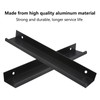 MOROBOR Matte Black Finger Edge Pull, 8pcs Concealed Modern Style