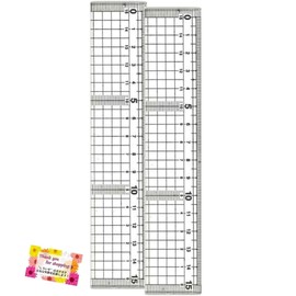 The scale can be read from either the left or right. Clear and Durable Graph Acrylic Ruler, Easily Draws Parallel Lines, Points Per 0.4 inch (1 cm), Ruler, Scale, Assorted Colors, 5.9 inches (15 cm
