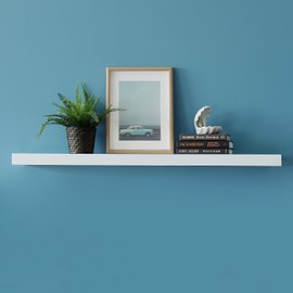 WELLAND New Chicago Floating Shelves, White Floating Wall Shelf Ledge Shelf, 48-inch, White