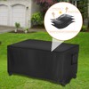 Saking Fire Pit Cover, 44 Inch Fire Table Cover Rectangular