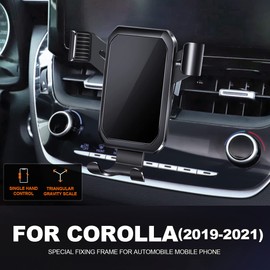 Cell Phone Mount, Phone Holder for Toyota Corolla 2019 2020 2021 2022, Car Accessories Dashboard Cell Phone Holder Compatible with All Mobile Smartphones, black