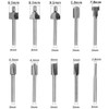 Mesee HSS Router Bits, 1/8 Inch(3mm) Shank Titanium Carbide Engraving