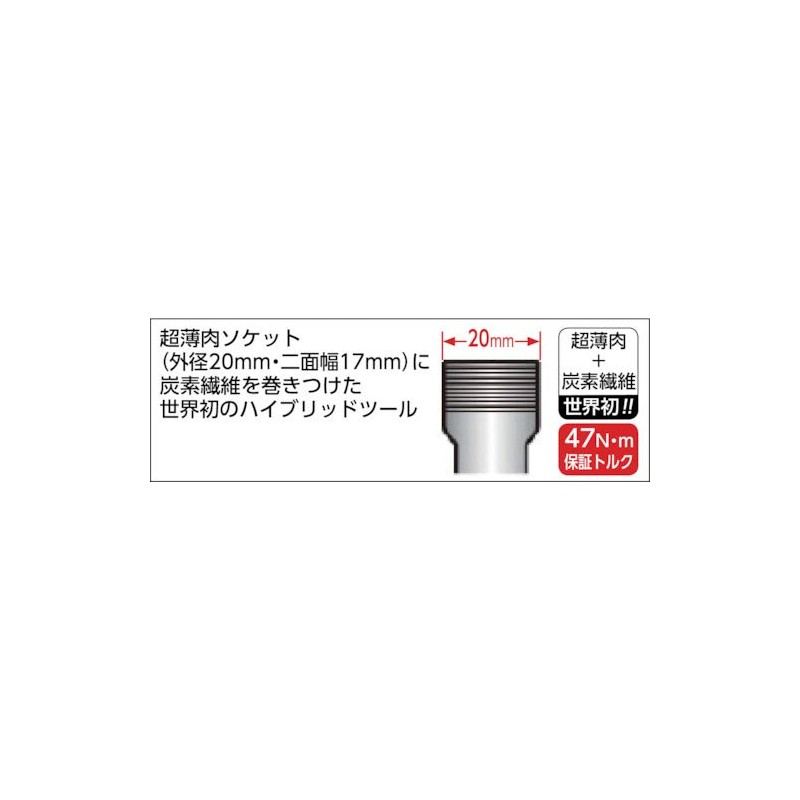 Mito Koki ER-2 Raceway Exclusive Socket Total Length: 3.6 inches