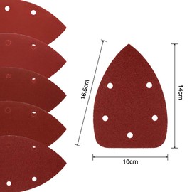 Coceca Mouse Detail Sander Sandpaper Sanding Paper Assorted Sanding Pads 40 80 120 180 240 Grits (50pcs Mouse Sandpaper)