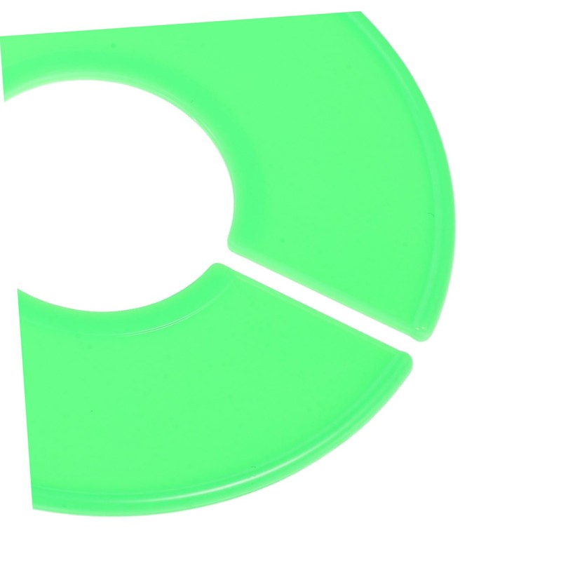 Ciieeo 20pcs Green Round Closet Dividers Blank Clothing Rack Labels