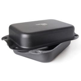 DaTerra Cucina Covered Roaster - With Natural Nonstick Ceramic Coating, Safe For StoveTop and Oven Use