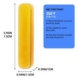 Archery Hot Melt Glue Stick, High Temperature Glue for Arrow and Bow for Wood, Aluminium, Carbon, Fiberglass, Arrows