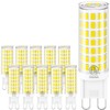 hansang 10 Pack G9 LED Bulbs 4000K Natural Daylight 6W