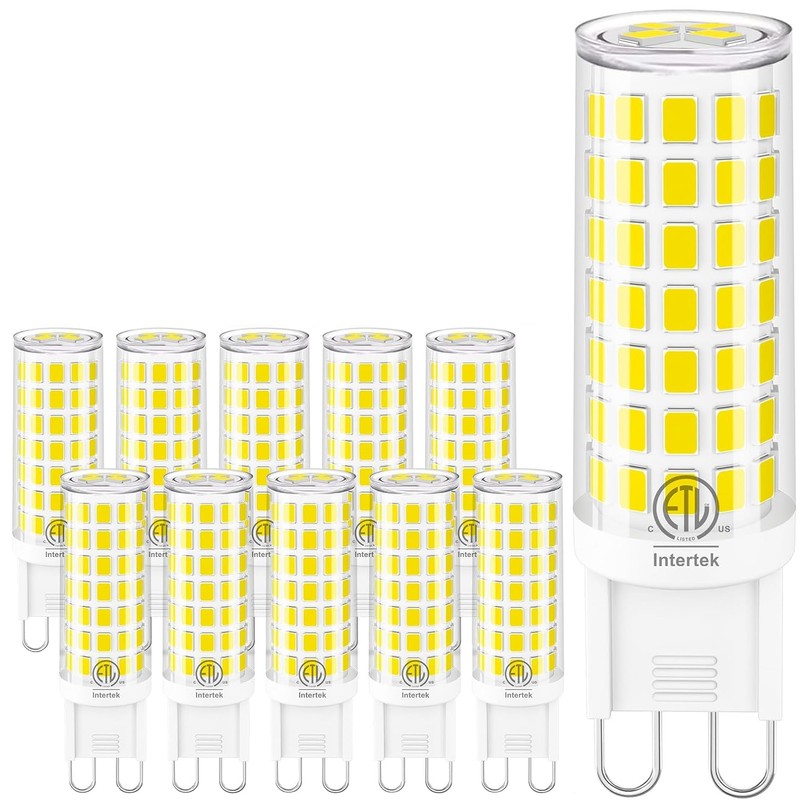 hansang 10 Pack G9 LED Bulbs 4000K Natural Daylight 6W