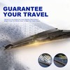 EMITHSUN® 26"+21"+11" Sprayer Wiper Blades Automotive Front Rear Windshield Wipers